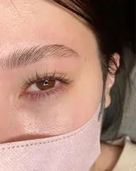 フラットラッシュ130本+美眉スタイリング✨ブロウラミネーション/ハリウッドブロウリフト