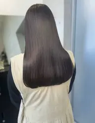 【透明感カラー×艶髪】ダメージレスカラー+髪質改善カット+ケラチンTR+コテ巻き✨