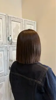 切りっぱなしボブカット✨