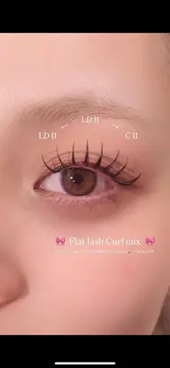 【マツエクෆフラットラッシュ】120~160本/似合わせデザイン🎀