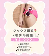 VIOワックス脱毛🌼モデル (女性限定)