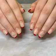 【オフ有】定番ガーリー⟡.*ハンドベース込みフレンチ🎀 (パラジェル変更可/笹塚)