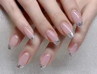 ️❣️Instagramで話題のガラスフレンチ💓初回ジェルオフ無料