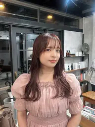 外国人風の透明感が叶うイルミナカラーorコレストンカラー＆1ステップトリートメント