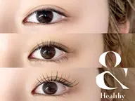 【⚡️LEDフラットラッシュ⚡️】&healthy（エク✖️パーマ）100本