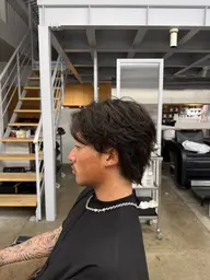 メンズカット、パーマ