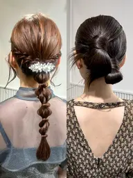 ⟨ 結婚式参列や同窓会に𓍲 ⟩華やか似合わせヘアセット💖