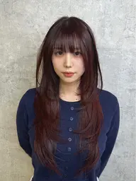 【韓国ヘア】デザインカット+ケアカラー+ダブルヒト幹細胞トリートメント