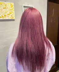 ケアカラー(ブリーチ込み)+シャンプーブロー