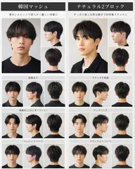 【メンズ人気No.1🇰🇷】韓国風メンズカット＋スタイリング《メンズ/韓国マッシュ/センターパート/メンズカット》