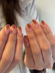 【オフ無】塗りかけネイル
