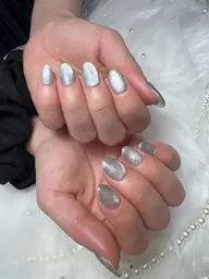オフなしマグネットネイル💅偏光マグネット✨シルキーマグネット✨ラメマグネットから✨