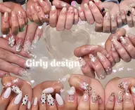 🧸🌸🎀ガーリーネイル⋆.ೃ࿔*:･╱U24<3【オフ込】