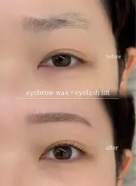 まつ毛パーマ＋アイブロウWAX🫧