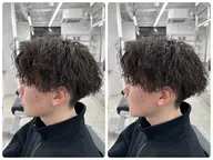 カット+似合わせパーマ+眉カット