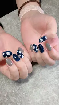 【平日12​〜​17時のご予約限定‼️】HAND毎月変わる定額デザイン🩵¥5500​〜​【オフなし】