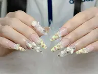 【XL~2XL チップ長さだし】EXTRA LONG アート＋パーツつけ放題