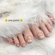 【オフ有】 フット ワンポイントアートコース🩰{親指アート} パラジェル変更可♥ 葛西/西葛西