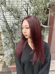 カラーモデル【🫧Aujua 2step +シャンプー付き✨】暖色系カラーなどお任せください！ダメージが気になる方へ🔥