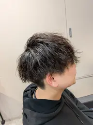 メンズカットケアクリームパーマ(ツイスト、スパイラル、ツイスパ等)