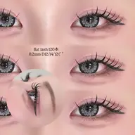 【 新規限定 】フラットラッシュ120本🪄🎀 他店リペア可◎/オフ可◎