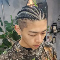 【メンズ新規限定】地毛 コーンロウ4~6本