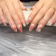 ✨韓国・ワンホン｜チークネイル・マグフレンチ＋2本パーツオフなし