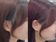 【韓国】小顔顔まわりカット×艶カラー×トリートメント