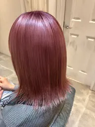 【艶髪⭐️ブリーチ縮毛矯正&髪質改善トリートメント】酸性ストレート＋カット