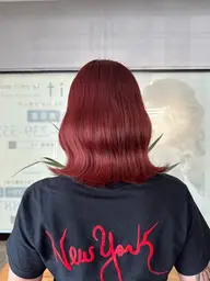 【ブリーチカラー✨️ブリーチ1回＋オンカラー🍒ブリーチで出来る暖色カラー】