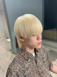 ✨メンズデザインカット＋ブリーチ＋ワンカラー✨