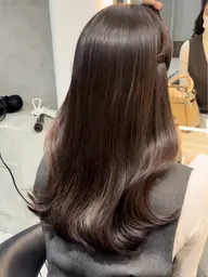 🌈🩵髪質改善フルコース🩵地毛風ツヤツヤ縮毛矯正+カット+ダメージレス透明感カラー+艶々トリートメント❣️❣️韓国