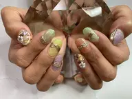 ボアフラワーとミラーネイル・オフ込み（オフ無−500）