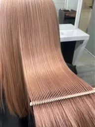 メンテナンスカット+ケアブリーチ+カラー+トリートメント