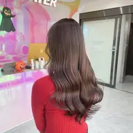 👰🏻‍♀️【3月限定クーポン】👰🏻🇰🇷大人っぽ顔周りカット&透明感艶カラー🇰🇷✨コテ巻仕上げ✨