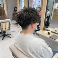 【パーマ】メンズカット＋波巻きスパイラル【長町】