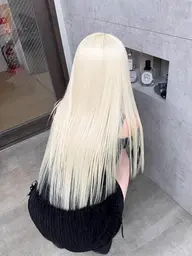 【髪質改善コース💚】ケアブリーチ➕透明感カラー➕2Stepトリートメント