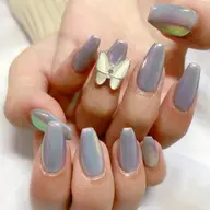 【オフなし】シンプルネイル🦋✨