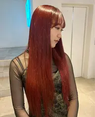 【大人気❗️ワンカラーで暖色カラー❤️】大人気RED・Orangeカラー（ロング料金込み✨）