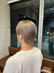 【メンズ限定🏁🎱】ブリーチ込みダブルカラー➕Aujua1stepトリートメント⛓🖤⋆͛*͛