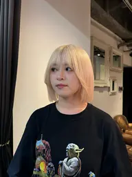 ミディアムダブルカラー&カット