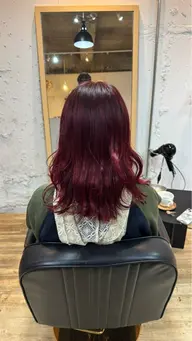 ダブルカラー(全体ブリーチ、インナーブリーチ)