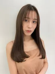 前髪顔周り縮毛矯正🪻