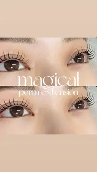 ⁠大人の自まつ毛矯正✨マジカルパーマエクステ100​〜​120本（LEDエク×パーマ/オフ・ケア込）⁠