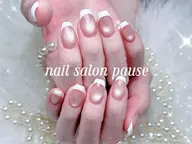 ハンド　水光マグネット＋カラーフレンチ　オフあり(初回ジェルオフ無料)