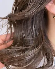 平日予約限定🍀🫧おしゃれハイライトカラー🫧🍀　ハイライト後のトナー込み