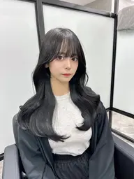 韓国レイヤーカット+透明感カラー+1stepトリートメント