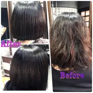 [ 日韓MIX ]カット + 韓国式縮毛矯正+ 5step 髪質改善トリートメント