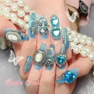 【ハンド】150分持ち込みデザイン¥10800(最高級パーツ、ゴテゴテデザインOK！）