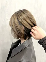 🫧【透明感UP⤴️】ケアハイライトカラー+イルミナ/N.カラー+髪質改善3stepトリートメント ¥17500🫧